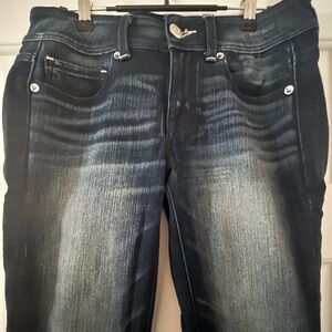 Women's AE Deep Blue Kick Boot Jeans
